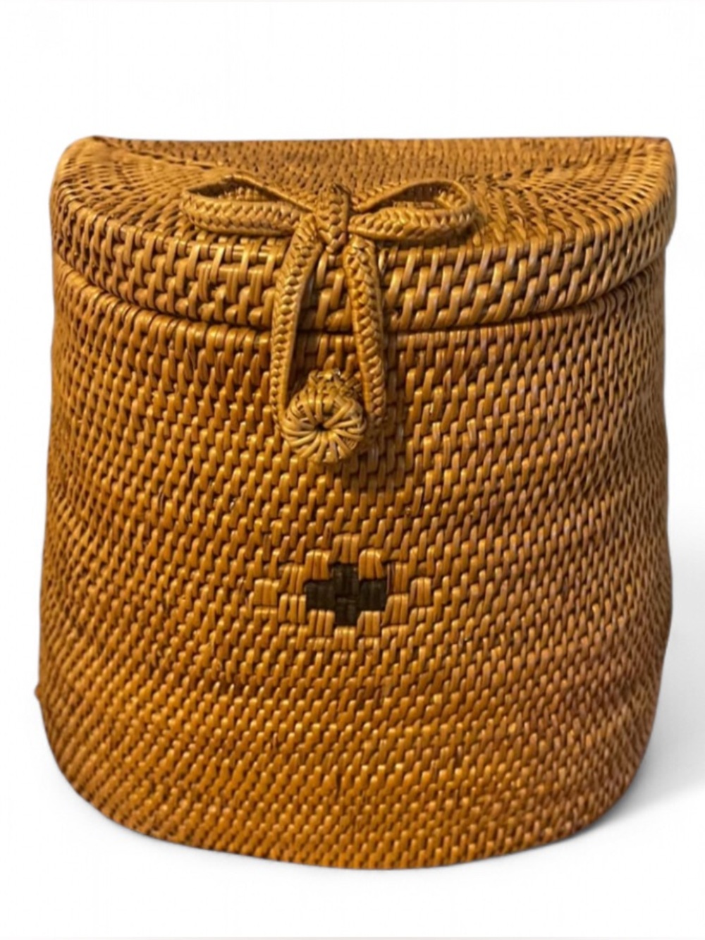 Handwoven Rattan Basket Purse